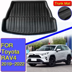 Para Toyota RAV4 2019 ~ 2022 XA50 revestimiento de carga trasera bandeja de maletero estera de equipaje piso alfombra bandeja impermeable para todo tipo de clima