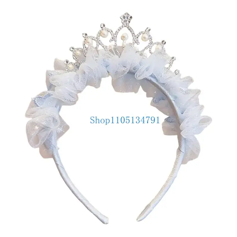 

98km Tulle Crowns Hairband For Kids Girl MultiUse Tiaras Hairhoop For Birthday Photoshoot Special Occasion And Everyday