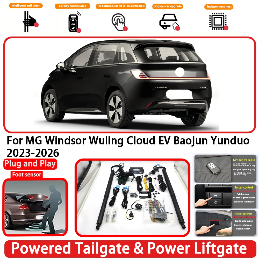 for MG Windsor Wuling Cloud EV Baojun Yunduo 2023-2026 OEM Auto Powered Tailgate Power Liftgate Rear Trunk Opener System