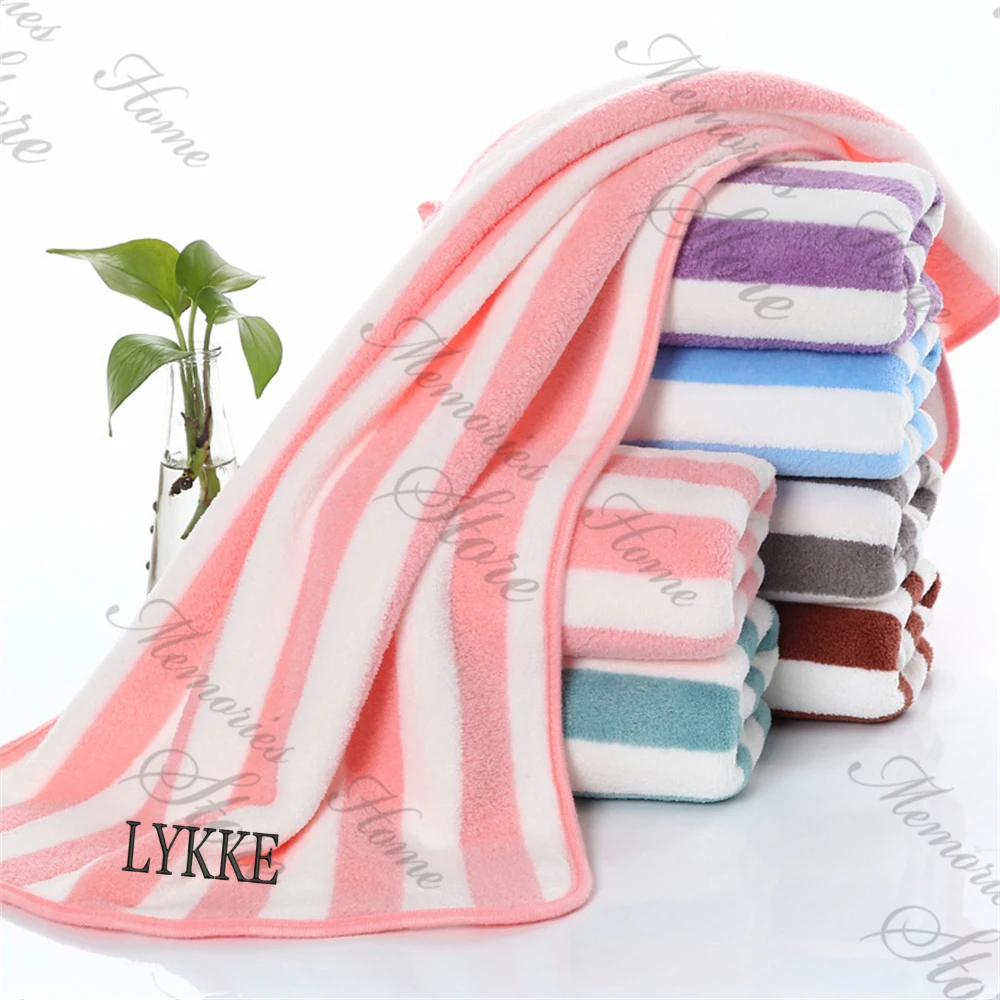 Coral Velvet Adult Absorbent Large Towel Custom Name Thickened Absorbent Bath Towel Set Wedding Bridesmaid Beach Gift Soft Towel