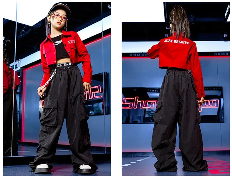 Costume de danse Jazz Hip Hop pour enfants, modèle de scène, beau Costume de fille, vêtements de défilé de mode