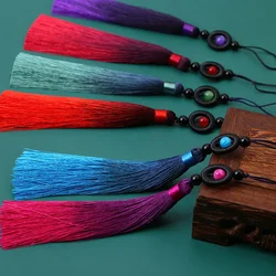 1/2Pcs Tassels Transfer Bead Gradient Tassel Silky Handmade Soft Tassels with Loops for DIY Crafts Jewelry Making Home Decor