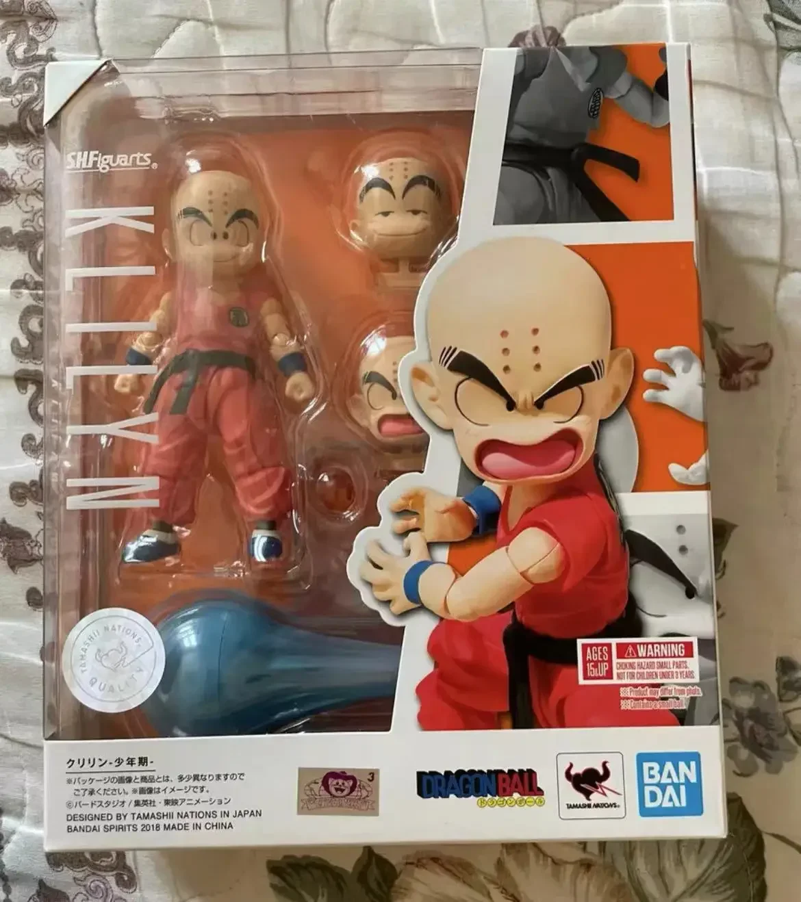 

100% оригинальные Bandai Dragon Ball Sh Figuarts Shf Klilyn Krillin, фигурки героев, аниме-модель, игрушки, фигурка, ПВХ, подарки на складе