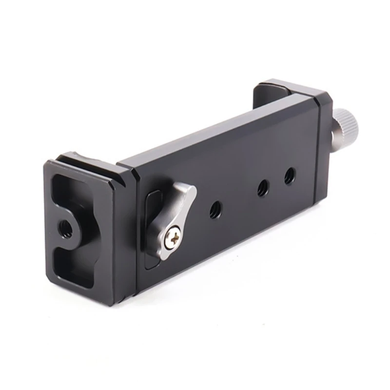 Smartphone Tablets Tripods Mount Phone Holder Clamp Aluminum 9-12cm Cold Shoe 1/4in for Smartphone Phone 15/14/13/12/11