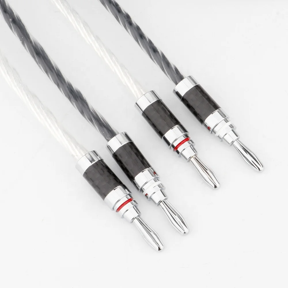 16 19 strands OCC single crystal copper-silver braided enthusiast speaker cable HiFi speaker cable audio cable