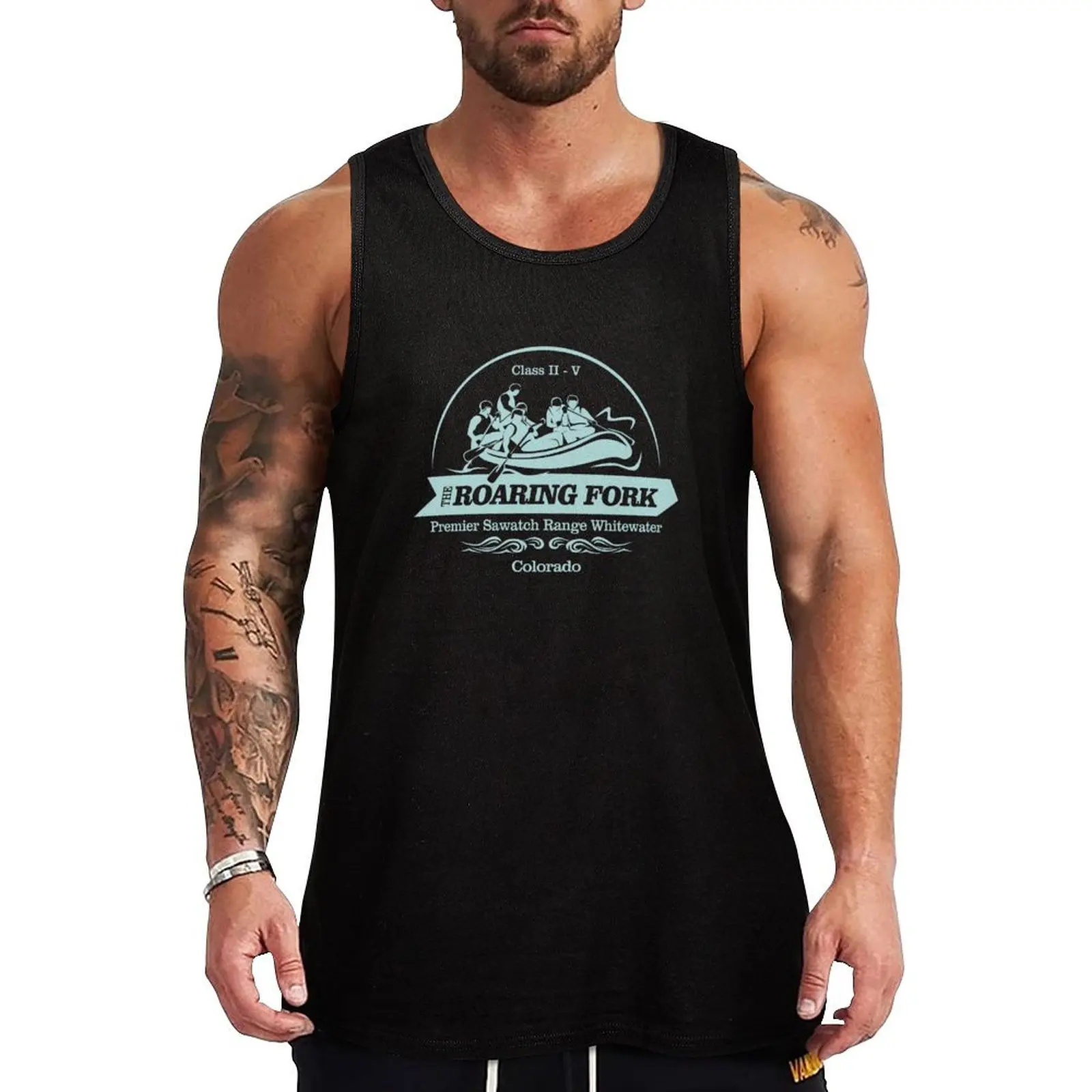 

Roaring Fork River (WR) Tank Top Loose Casual Tank Top Soft Breathable Sleeveless Tee