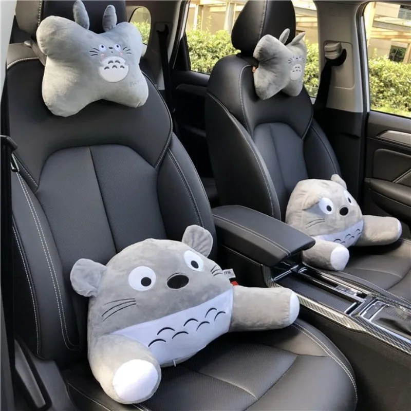 My Neighbor Totoro Cartoon Printed Car Seat Cushion Car Neck Pillow Lumbar Support  Popular Auto Interior Decor Accessories Gift view 4