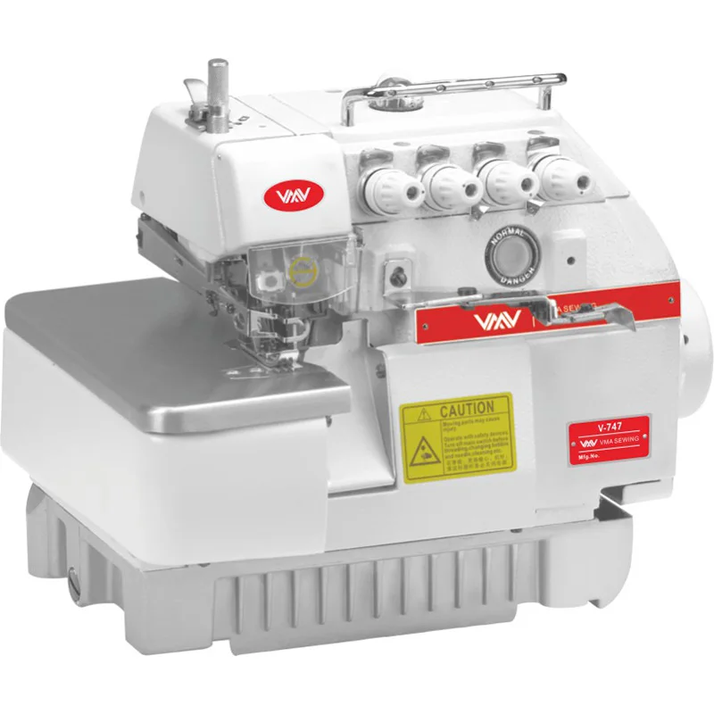 Macchina da cucire per collare Overlock industriale convenzionale a 4 fili 6000 Rpm