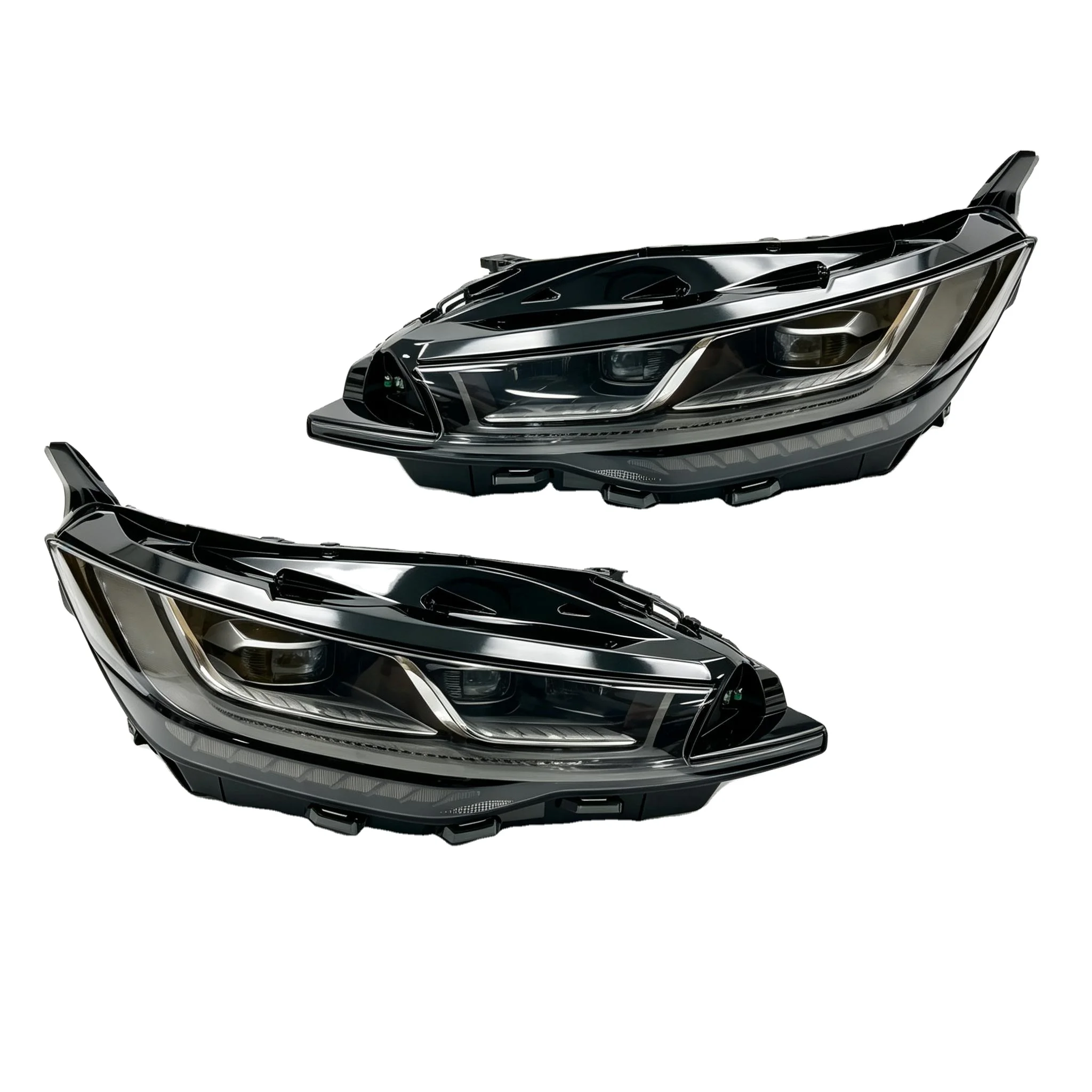 LED Headlight Assembly For Lincoln Z 2022-2025 Mid-Range Through-Type Light Bar Illuminated Star Emblem Plug-and-Play