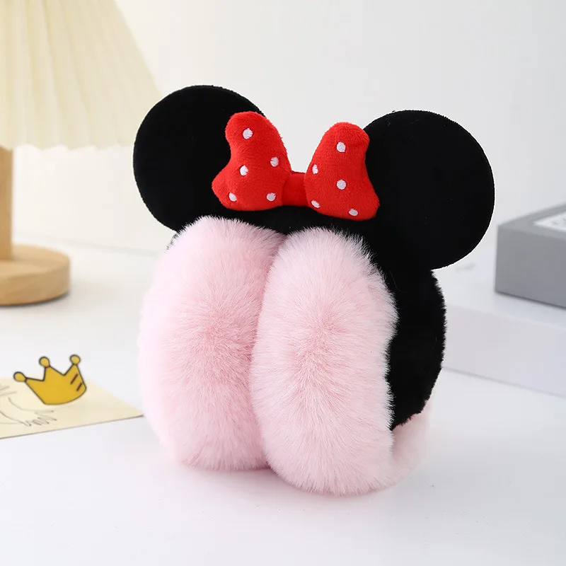 Disney Minnie Mouse Soft Plush Ear Keep Warmer Winter Earmuffs Children Fashion Outdoor Earflap Protection Ear-Muffs Ear Cover #6