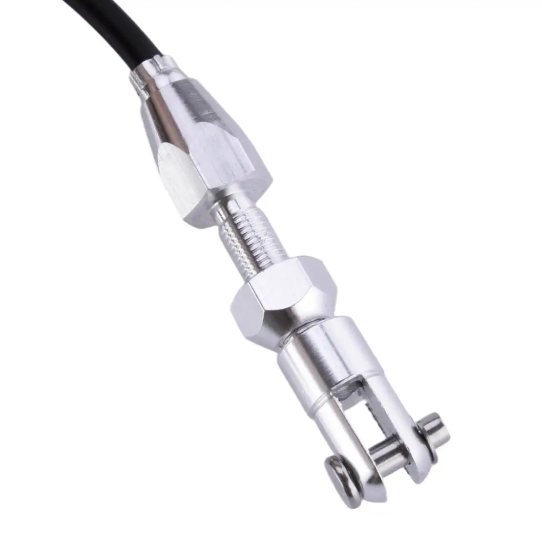 36インチ調整可能なブラックカースロットルアクセルガスケーブル燃料ラインステンレススチール、シボレーLS1 1997 1998 1999 2000-2007に適合