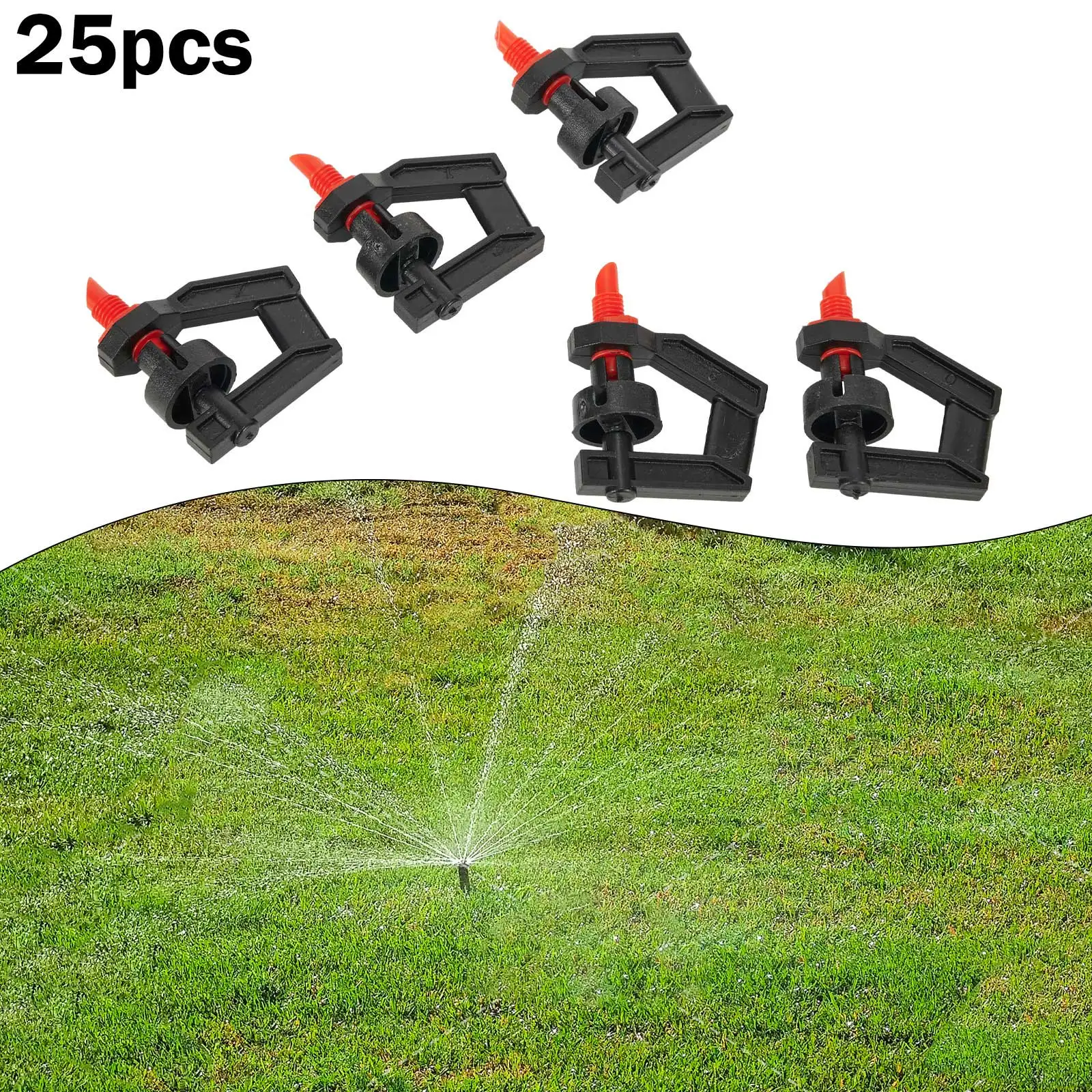 Maximize Your Garden's Hydration with These 25pcs G Type Rotating Nozzles Featuring Comprehensive Spray Capabilities