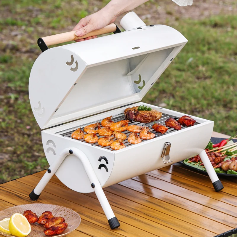 

BBQ Barbecue Grill Outdoor Foldable Grill Garden Picnic Oven Portable Grill Stand Charcoal Camping Barbecue Grills