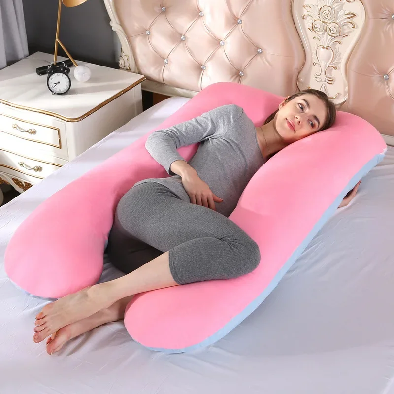 Multifunctional Pregnant Women's Pillow Side Lying Pillow Pure Cotton Detachable and Washable U-shaped Napping Pillow Cushion