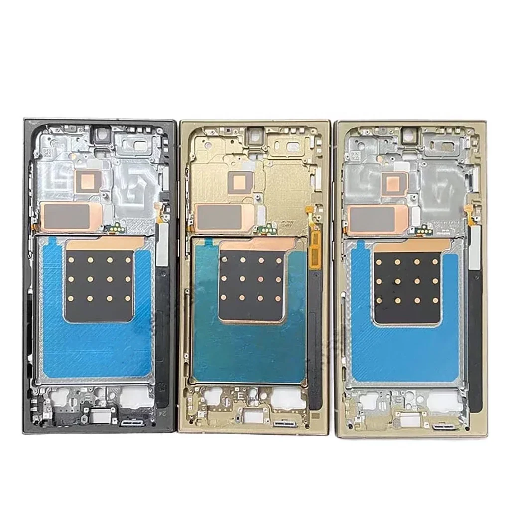 

Housing Middle Frame with side button adhesive For samsung s24 ultra
