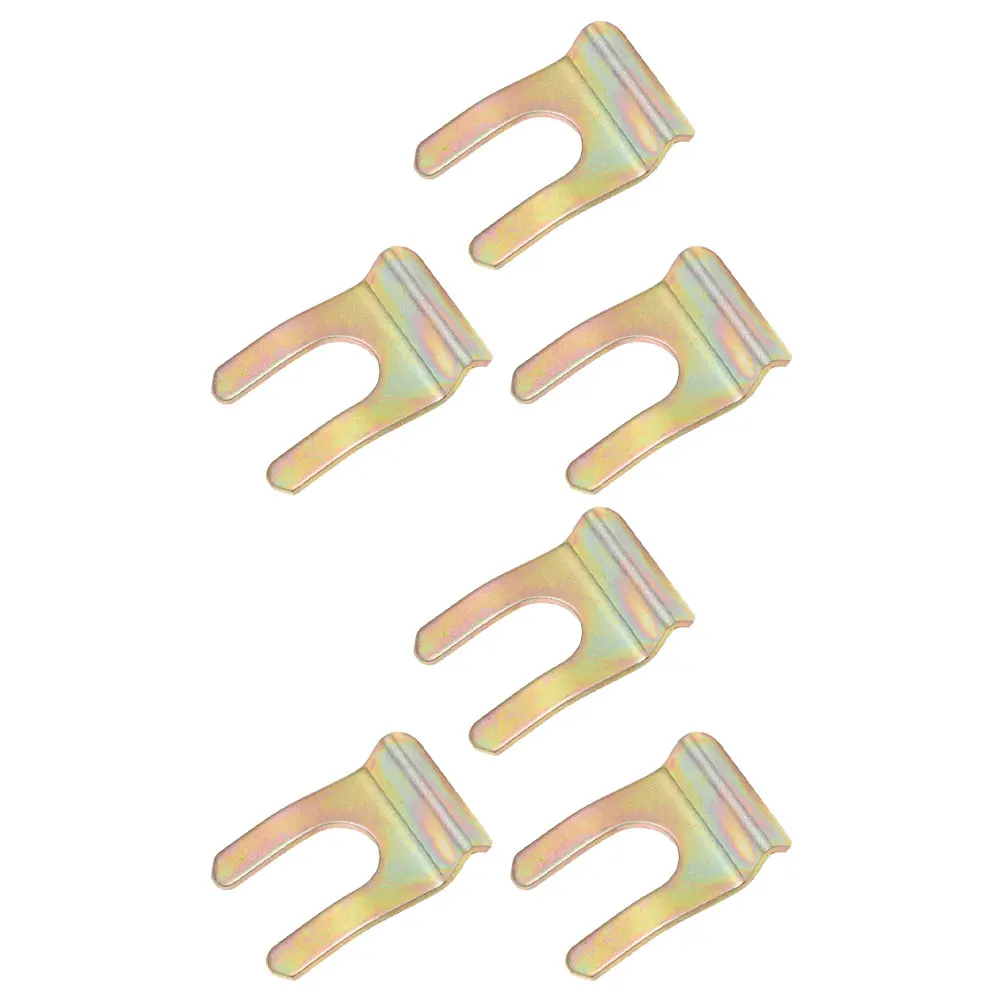 

6pcs Car Hose Clamp Heavy Duty Brake Line Fixing Holder U Shaped Metal Retainer Clips Pipe Circlip Positioning Clip Auto