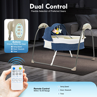 Baby Music Swing Chair Electric Remote Baby Bouncer Car Swing Chair with Smart Bluetooth for Babies Between 0 and 24 Months