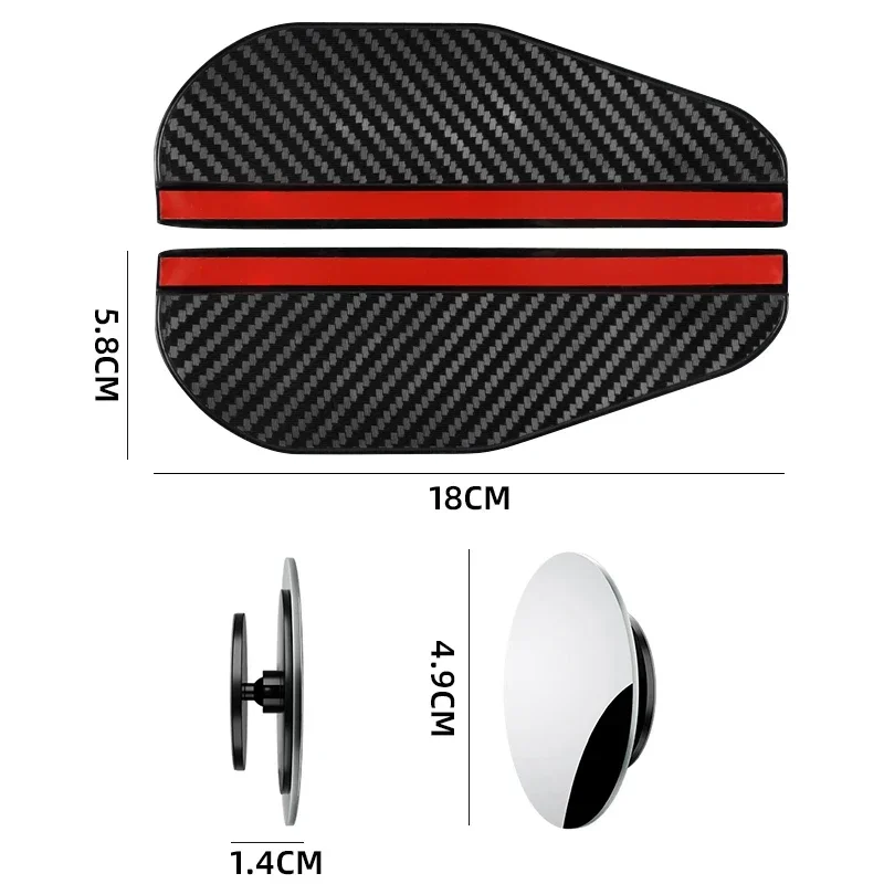 سيارة مرآة الرؤية الخلفية المطر الحاجب صغيرة مستديرة عكس لشركة هيونداي N خط i10 i30 i20 سوناتا أكسنت توكسون إلنترا #2