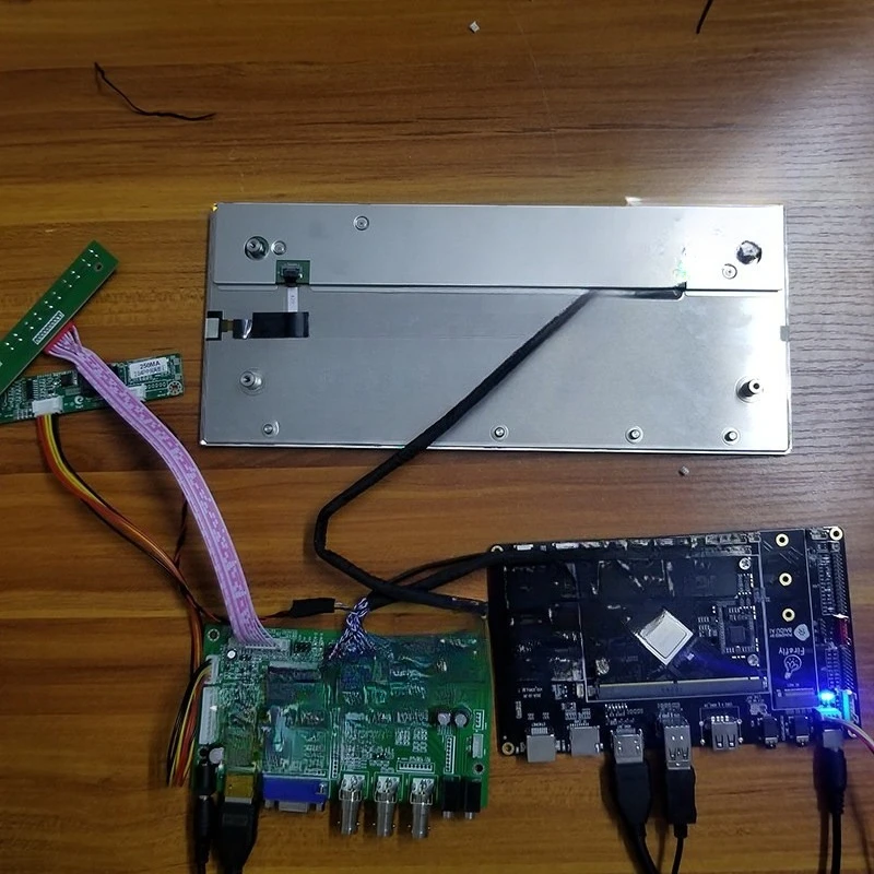 10.3 12.3 inch industrial advertising strip screen display HDMI input car display solution 1920 * 720