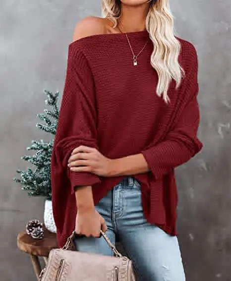 2025 outono novo pulôver feminino de manga comprida gola inclinada solta moda de rua versátil camisola para o sexo feminino