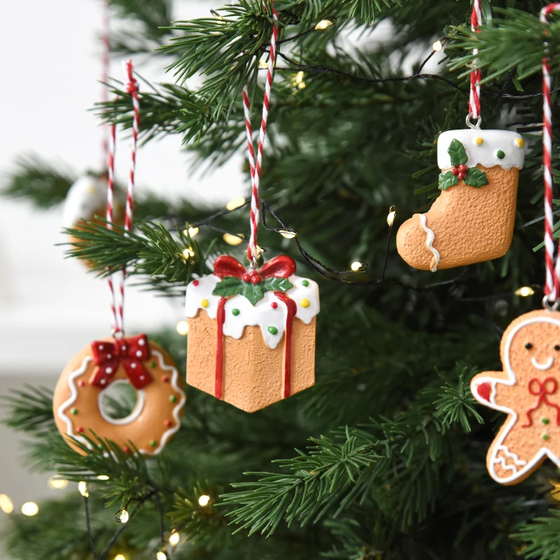 4pcs/set Christmas Resin Ornam - Home Fragrance Gingerbread review and price