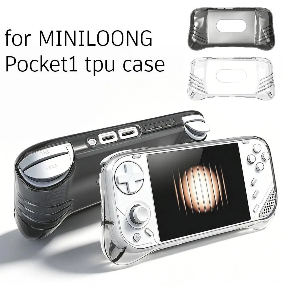 Klare Schutzhülle für MINILOONG Pocket 1 – transparente Abdeckung für Zubehör für Handheld-Spielkonsolen