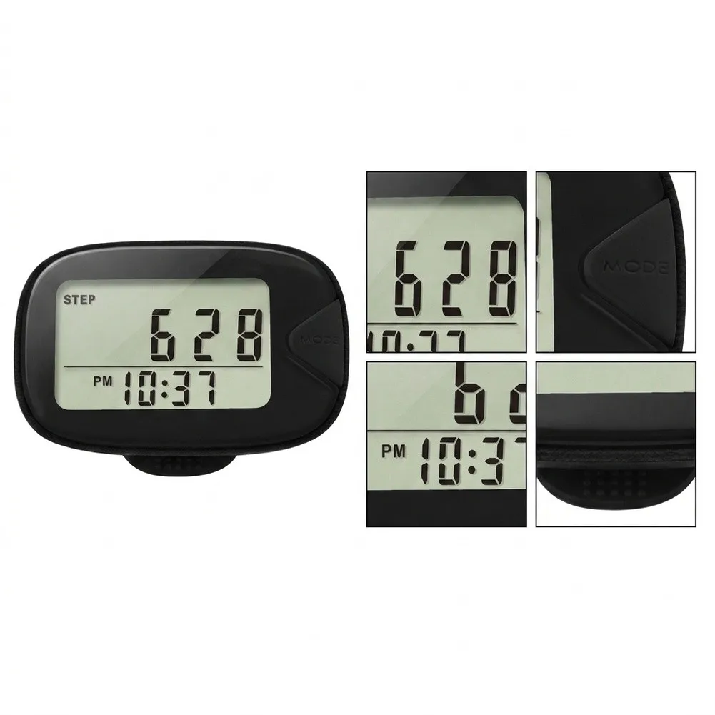 Digital Step Counter for Walking and For Running with 7-Day Memory Records Steps Distance Calories and Daily Exercise Time