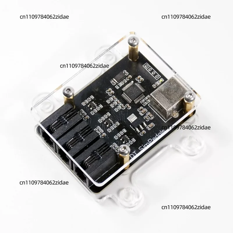 For SIMDT Sim Racing Pedal Control Box Load Cell Handbrake Pressure Converter DIY Gaming Accessory