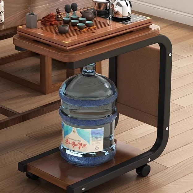 رف بجانب السرير لغرفة النوم، حافة غرفة المعيشة، كابينة بجانب السرير حديثة وبسيطة، طاولة صغيرة متحركة مع عجلات Muebles Para El Hogar