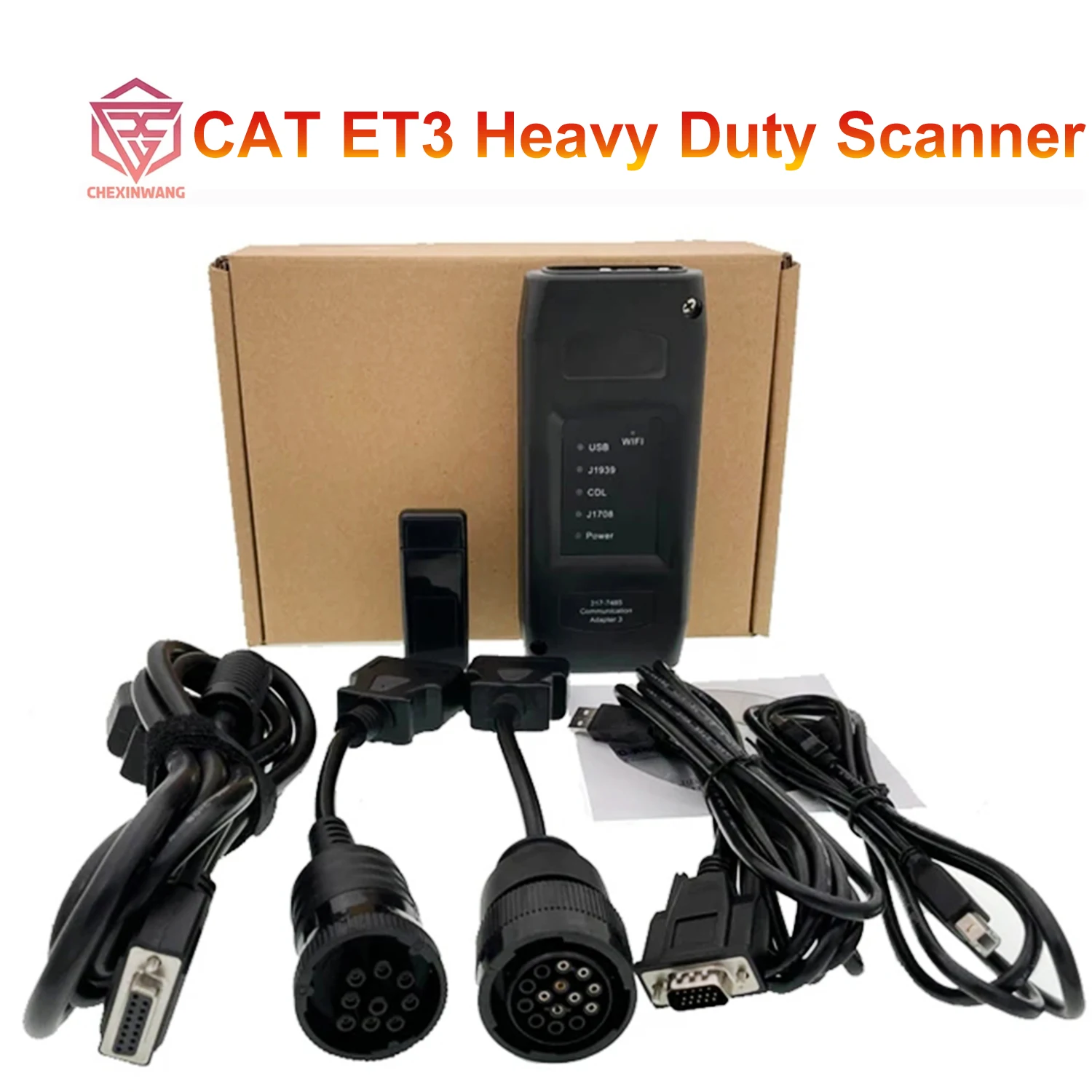 2019A CAT ET3 Wireless Adapter III Truck Diagnostic Tool ET3 Communication J1939 Connection WIFI ET3 Heavy Duty Scanner