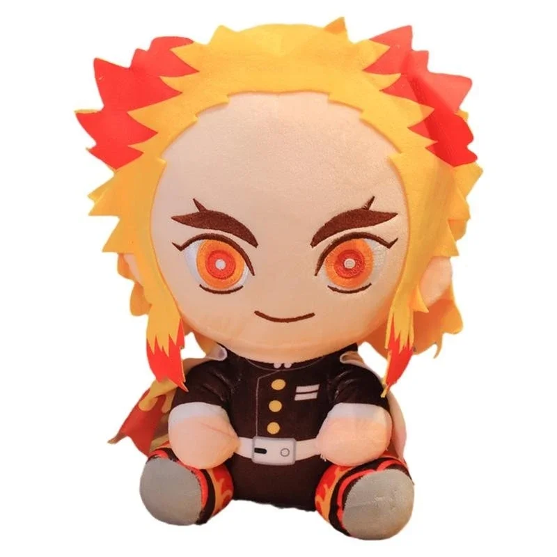 Anime Demon Slayer Kamado Tanjirou Nezuko Cosplay Cotton Doll Cartoon Maumet Puppet Sitting Position throw pillow Toys Xmas Gift