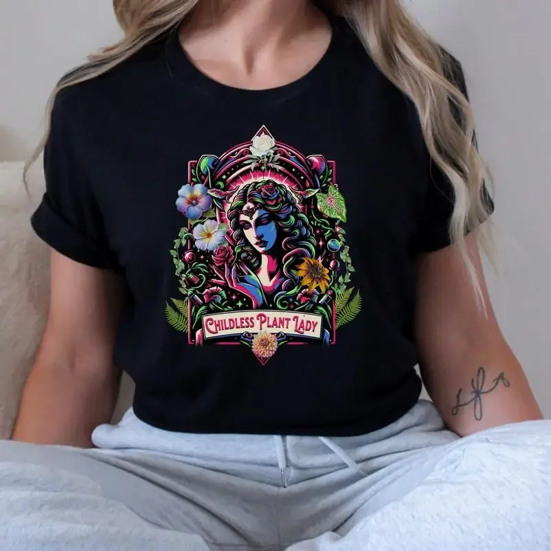 17 Chilldless Plant Lady T Shirt Childless Cat Inspired Mom Sh