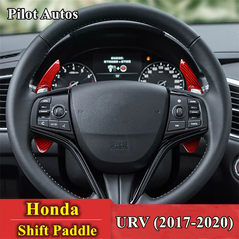 

Genuine Carbon Fiber Car Steering Wheel Shift Paddle Extended Shifter Trim Cover For Honda URV 2017 2018 2019 2020