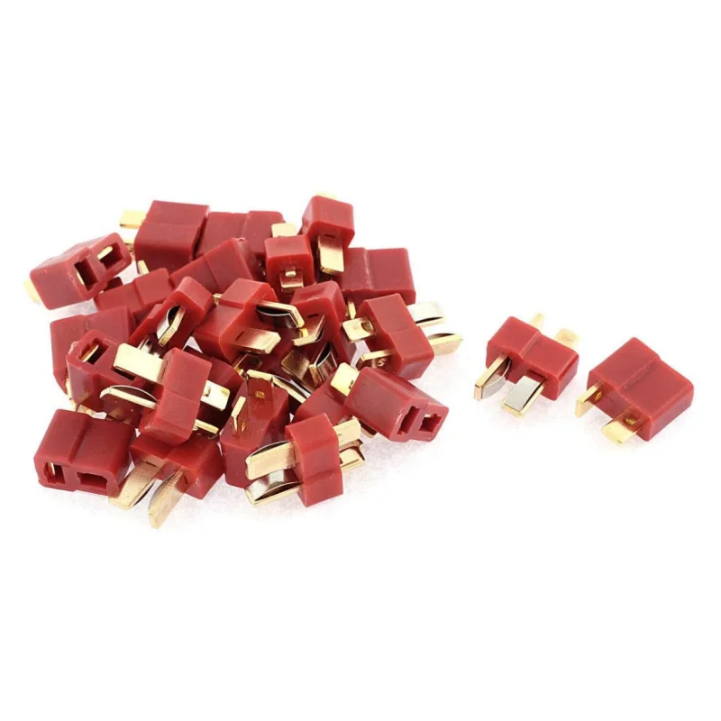 

10PCS/Sets T- Plug Male & Female Connectors Deans Style For RC LiPo Battery Spare Parts ESC