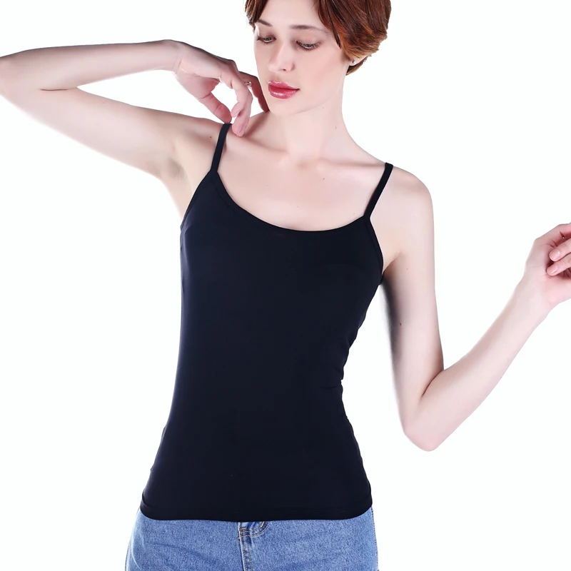 8Colors Modal Camisole Vest Female Short Slim Bottoming Shirt Inside Sexy Fashion Thin Tops Spaghetti Strap Tanks Korean Style