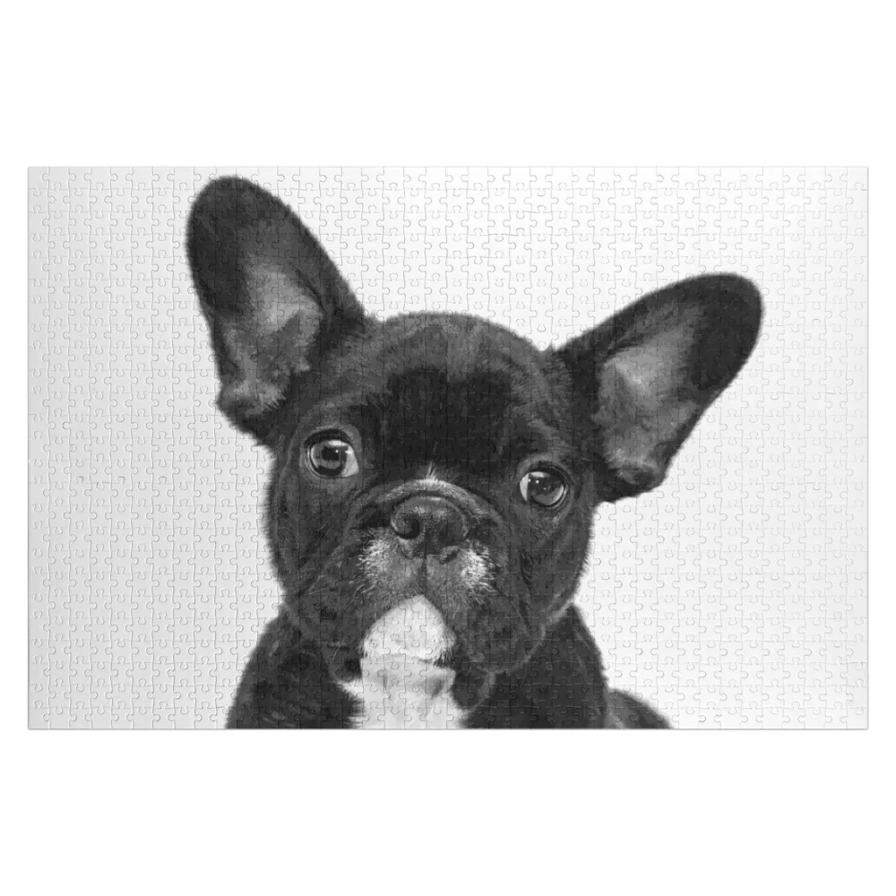 

Black and White French Bulldog Jigsaw Puzzle Adult Wooden Christmas Toys Toys For Children Customized Kids Gift Puzzle