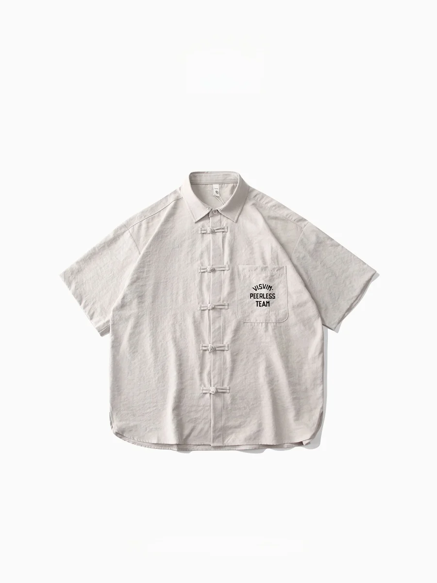 

Visvim Peerl T Ретро Американский ort Sve Мужская irt High Street Sle Лето Новое поступление Прохладное молодежное волокно из полиэстера...