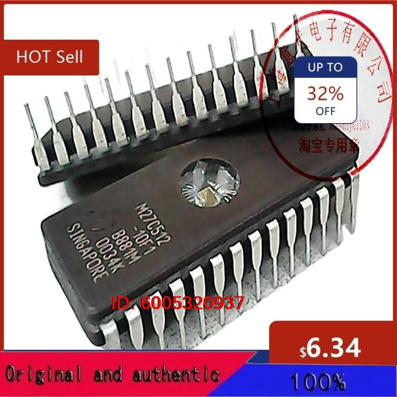 High quality M27C512-12F1 M27C512-10F1 M27C512 DIP-28 EPROM IC Drive IC 5V UV EPROM Chip For Delphi ECU Programming 100ns