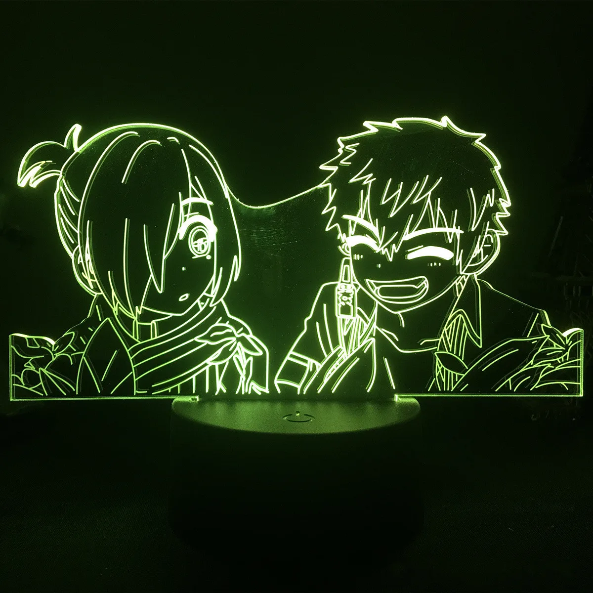 Oprawiona w toaletę Hanako-kun Yugi Amane 3D lampa Anime Yashiro Nene LED lampka nocna Brdroom dekoracja Manga Lampara prezenty