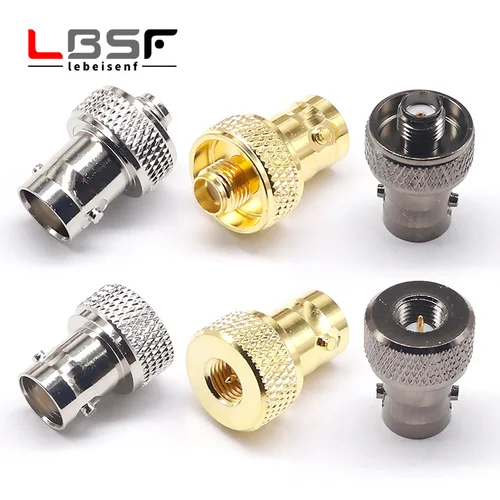 Imagen 1 del producto Adaptador de latón SMA hembra a BNC macho para Radio Baofeng, UV-5R, UV-5RA, UV-5RB, UV-5RC, adaptadores de antena bnc a sma