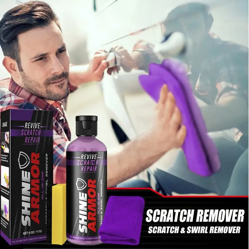 Car Scratch Remover Paint Care เครื่องมือ Auto Swirl Remover รอยขีดข่วนซ่อมขัด Auto Body Grinding Compound Anti Scratch WAX