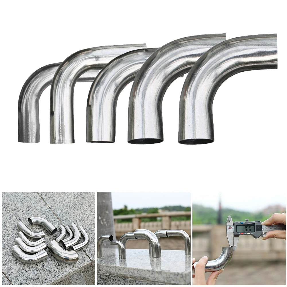 

1pcs 304 Stainless Steel Elbow DIY 90 Degree Mandrel Bend 90 ° Tube Polished Pipe Multipurpose Exhaust Elbow 19/25/32/38/51mm