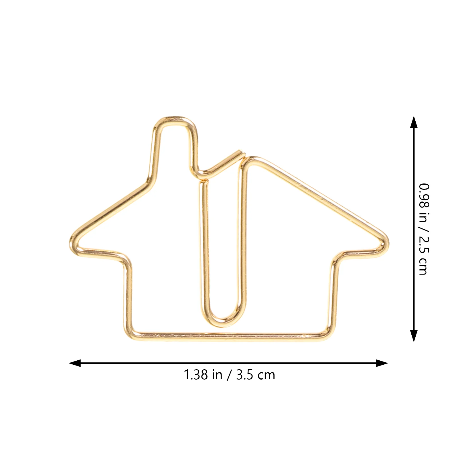 50 graffette per carta Segnalibro per casa in metallo a forma speciale Simpatico cartone animato 50 pezzi Piccoli file dorati Ornamenti dorati per ufficio unici