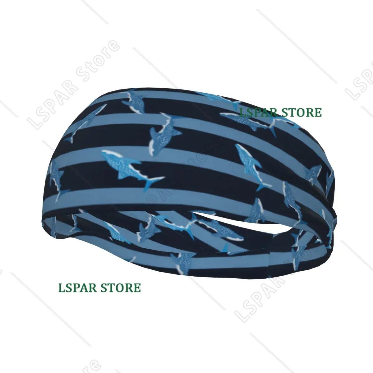 

Headband Sports Yoga Fitness Stretch Sweatband Hair Band Elasticity Headband Whale Shark In Scandinavian