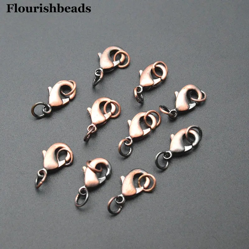 

50 шт. античная медь, цвет 12 мм, 902, застежки-омары, разъемы для ювелирных изделий