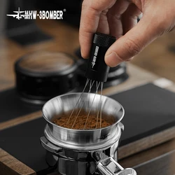 MHW 3BOMBER 51-58mm Coffee Dosing Funnel Stainless Steel Espresso Dosing Ring for 51-58mm Portafilter Home Barista Accessories
