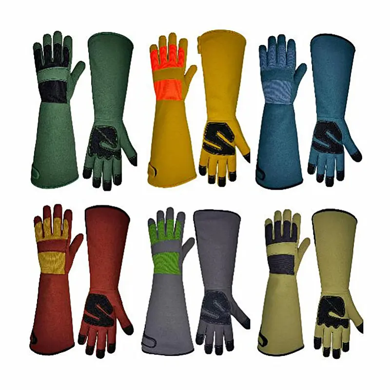 Women's Long Sleeve Gardening Gloves Polyester Light Protective Hand Wash Care Imported For Yard & Outdoor Work view 6
