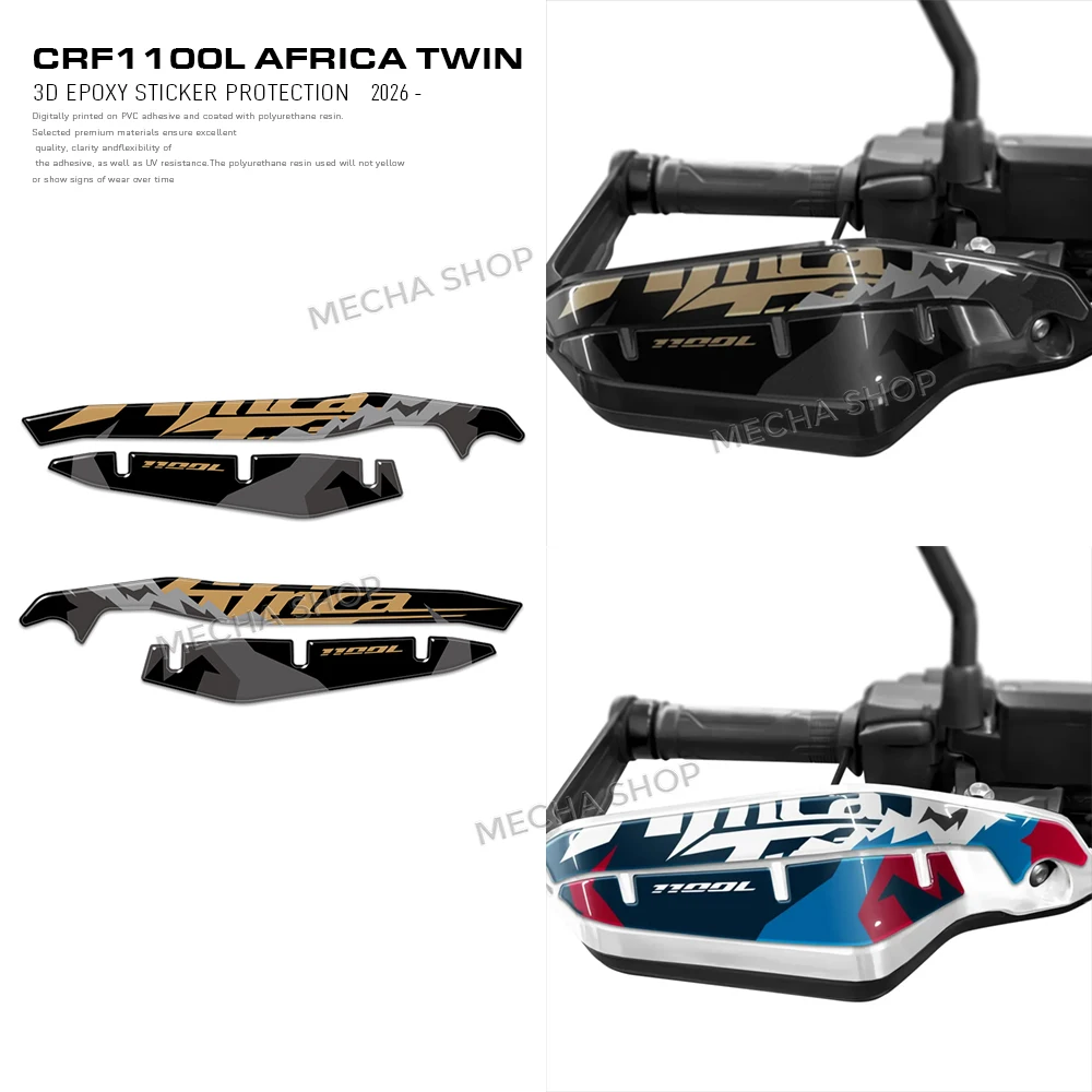 Motocross Handguard Deflectors Protect 3D Sticker Decorations For crf 1100 l adv Africa twin CRF1100L CRF 1100 L 2026