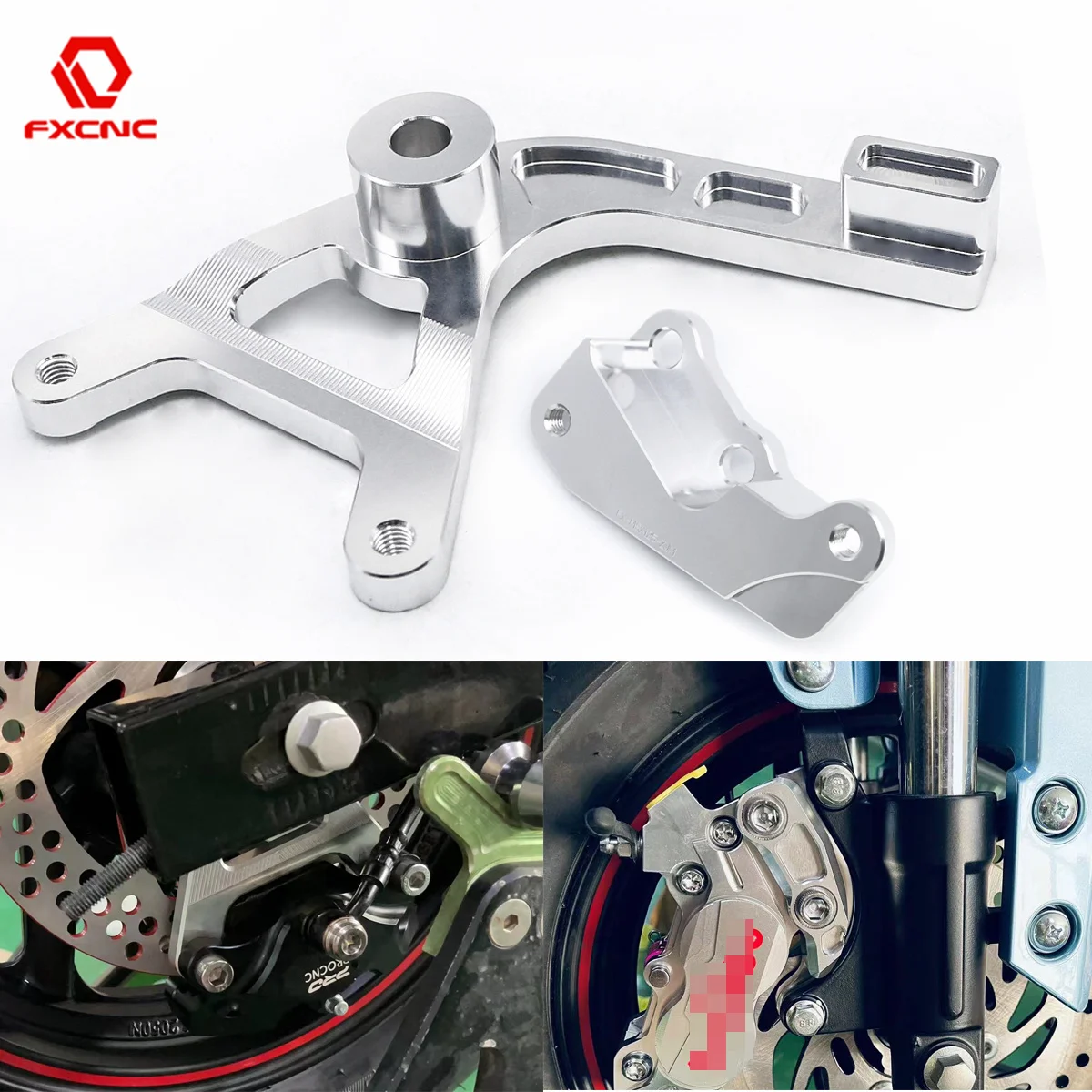 Chromowany aluminiowy przedni i tylny wspornik zacisku hamulca do Hondy MSX125 Grom MSX 125 2013 2014 2015