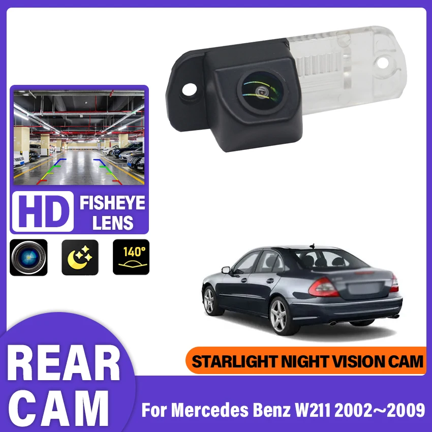 HD CCD Waterproof Rear View Camera For Mercedes Benz W211 2002 2003 2004 2005 2006 2008 2009 Reverse BackUp Parking Camera